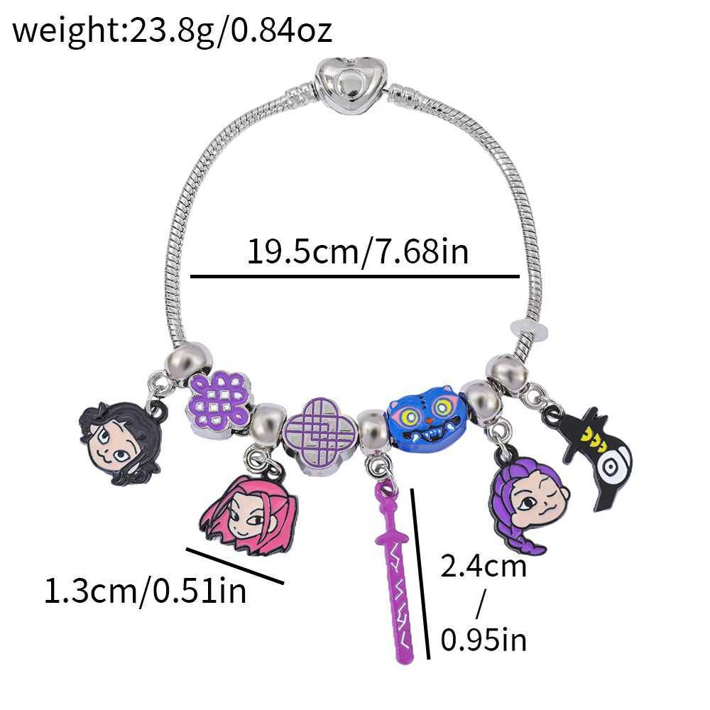 KPop Demon Hunters Rumi Zoey Mira Crow Bracelet Womens Fashion Accessories Girl Cute Cartoon Anime Derived Peripheral BraceletT251110