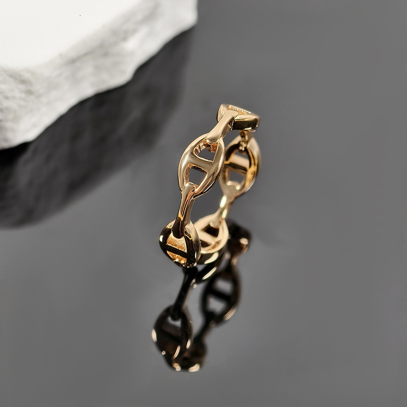 2025 Love Home Pig Designer Ring Nose Full Diamond Ring Fashion Ring For Women, Ins Style, Light Luxury, Simple High Version, Smooth Pig Nose Couple R