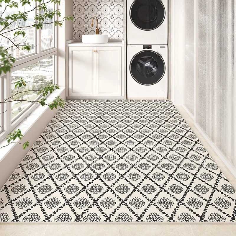 Artistic Geometric Carpet Carpets Kitchen Decorative Floor Mats Balcony Easy Clean Mat Luxurious Y251110