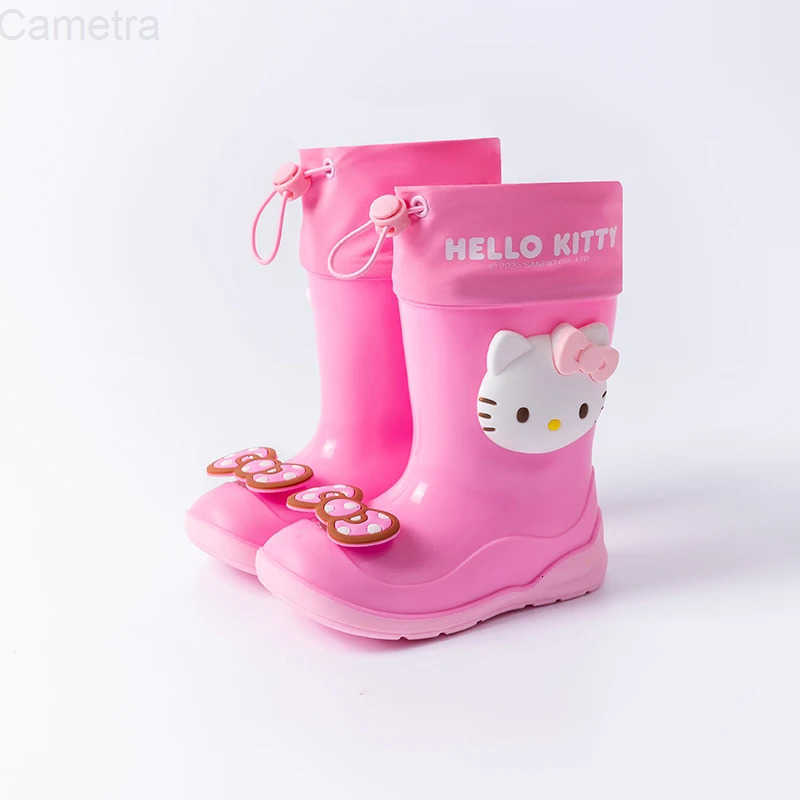 Sanrio Sanrios Cartoon child Rain boots Boy Anti-slip Girl student Water shoes water proof rain boots kids HelloKitty Anime figure H251110