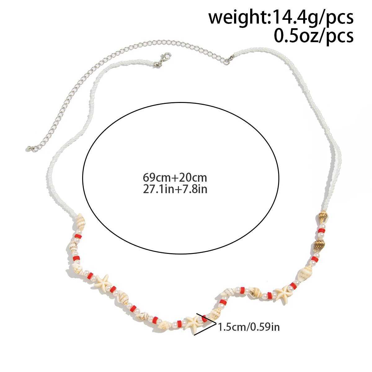 Ingemark Boho Simple Sea Star Conch Seed Waist Belly Chain Used for Warm Summer Beach Bikini Festival Y2K Body Jewelry Gift X250410