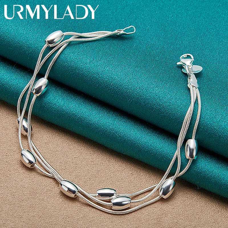 925 sterling silver bracelet chain fashion design product beautiful Jewelry High quality Bracelet bead for women lady weddingT251110