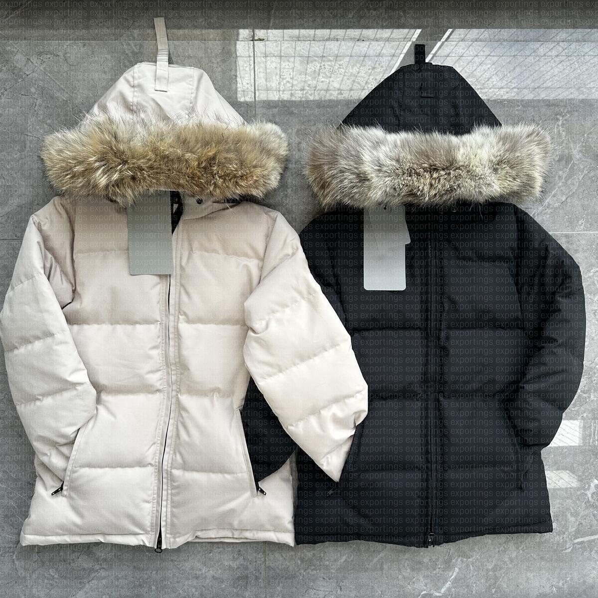 Down Jacket Designer Womens Canada Puffer Jackets Winter Parka Coat Real Wolf Fur Outdoor Wyndham Windbreaker Outerwear Removable Hooded jacket XS-3XL