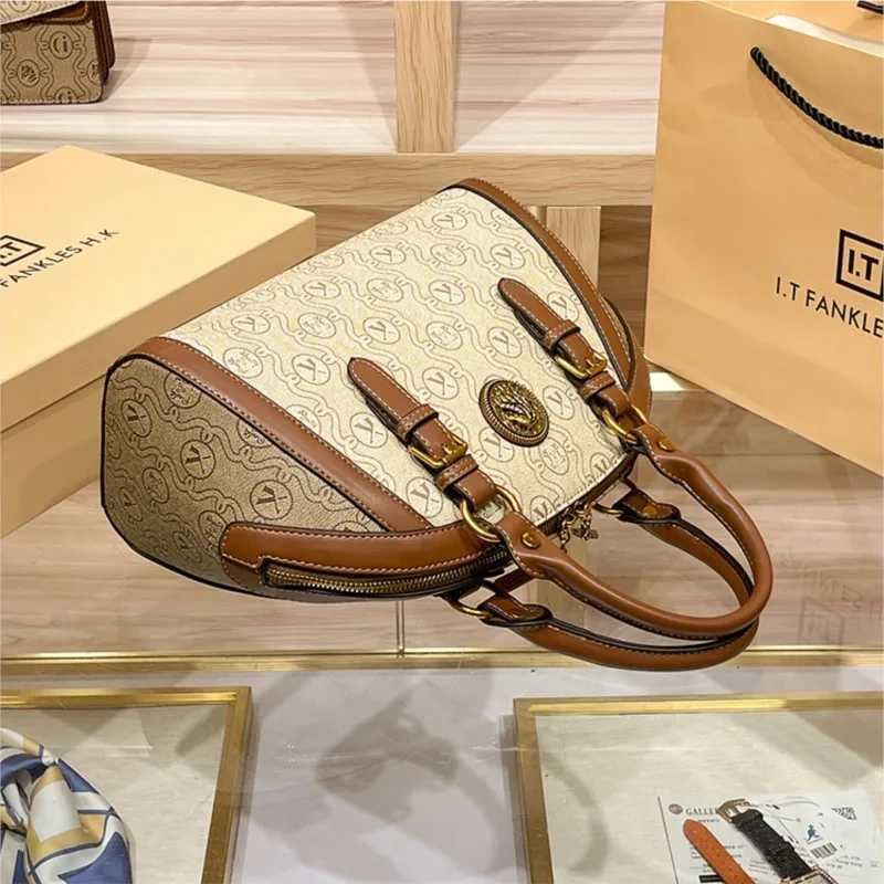 Womens handbag fashionable and luxurious brand handbag new 2025 high-end leather shoulder bag designer retro crossbody bag K251110