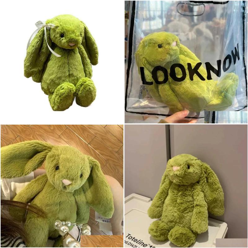 Stuffed Plush s Toy Classic Shy Rabbit 18Cm Green Bonnie Doll Cat Dog Interactive Cpanion Pet Holiday Gift C251202