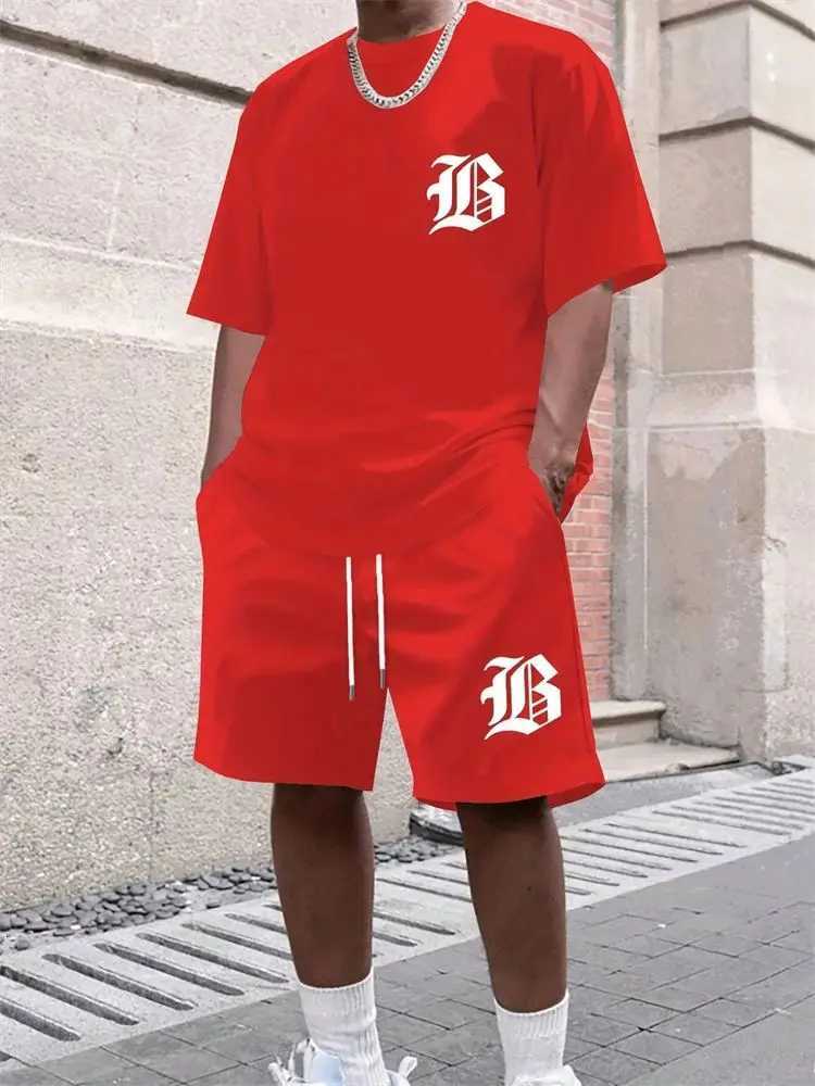 2025 Summer New Mens Casual Set 3D printed sportswear summer streetwear outdoor shorts set W251110