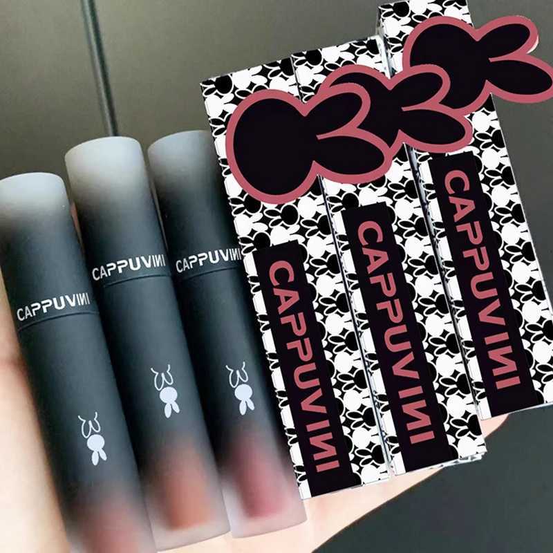 Reverse Macaron Lip Mud Lip glaze Matte mist Velvet White Lip Gloss Student Affordable lipstickT251110