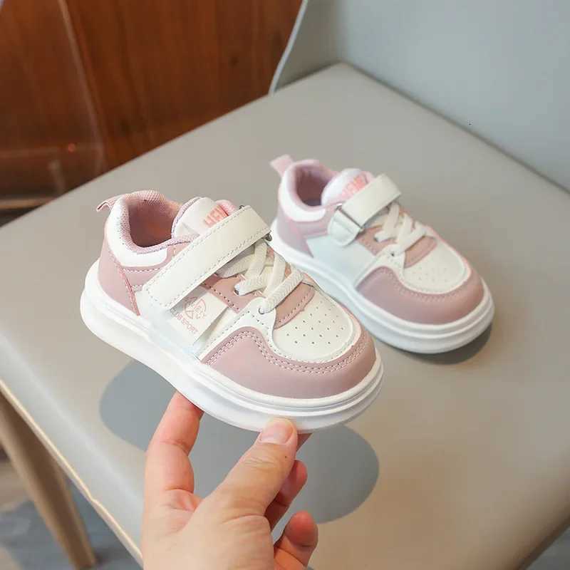 2024 Unique Stitching Classic White Sneakers for Children Year-Round Fashion Girls Boys Flat Sneaker Kids Casual Shoes H07243T251110