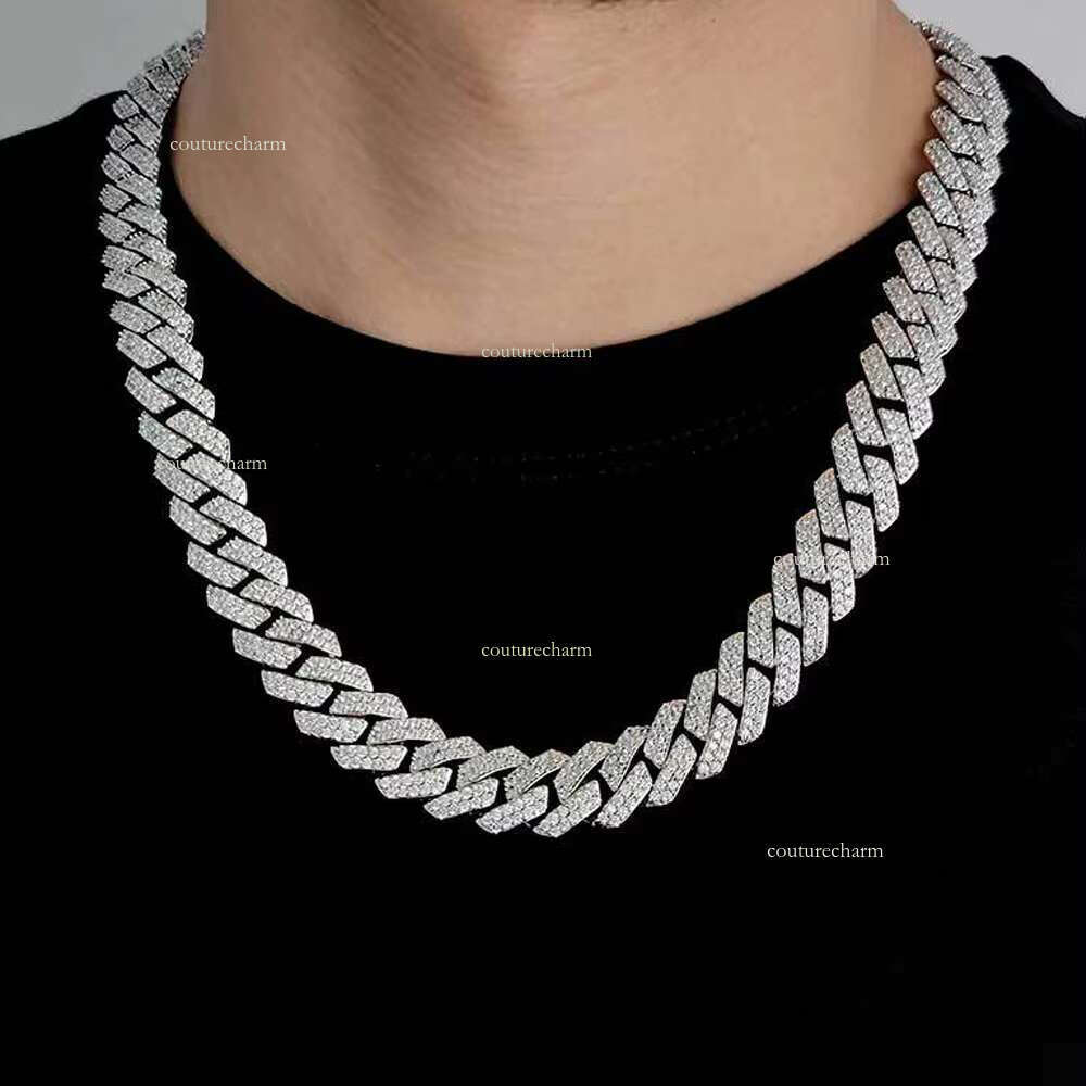 Factory Various Styles Dia Moissanite Crystal Zirconia Cuban k Chain Necklace Bracelet Hip Hop waist chains