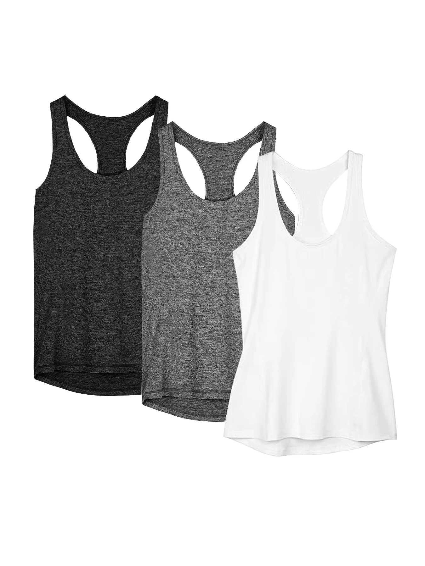 3 womens sports vest tops loose yoga tops quick drying sports tops womens fitness yoga topsXJ250410
