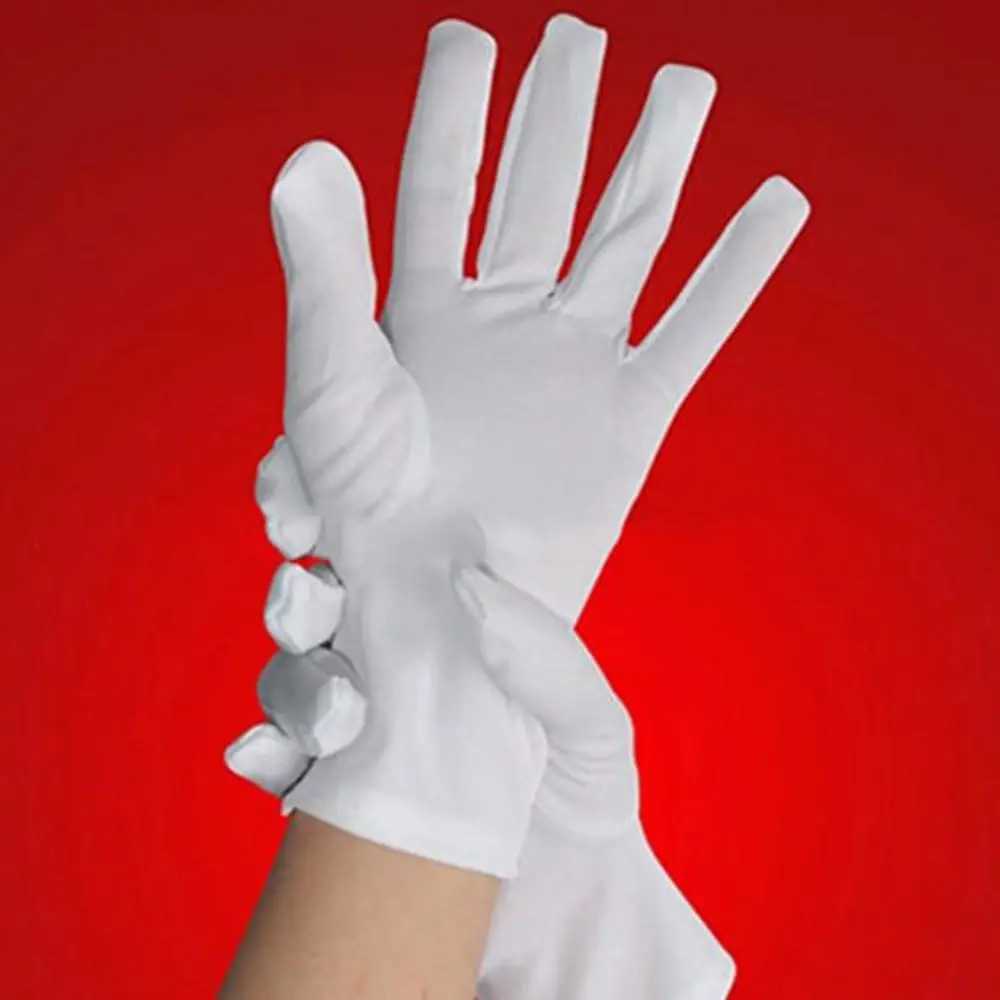 1Pair White Formal Gloves Tuxedo Honor Guard Parade Inspection Collection Serve L251110