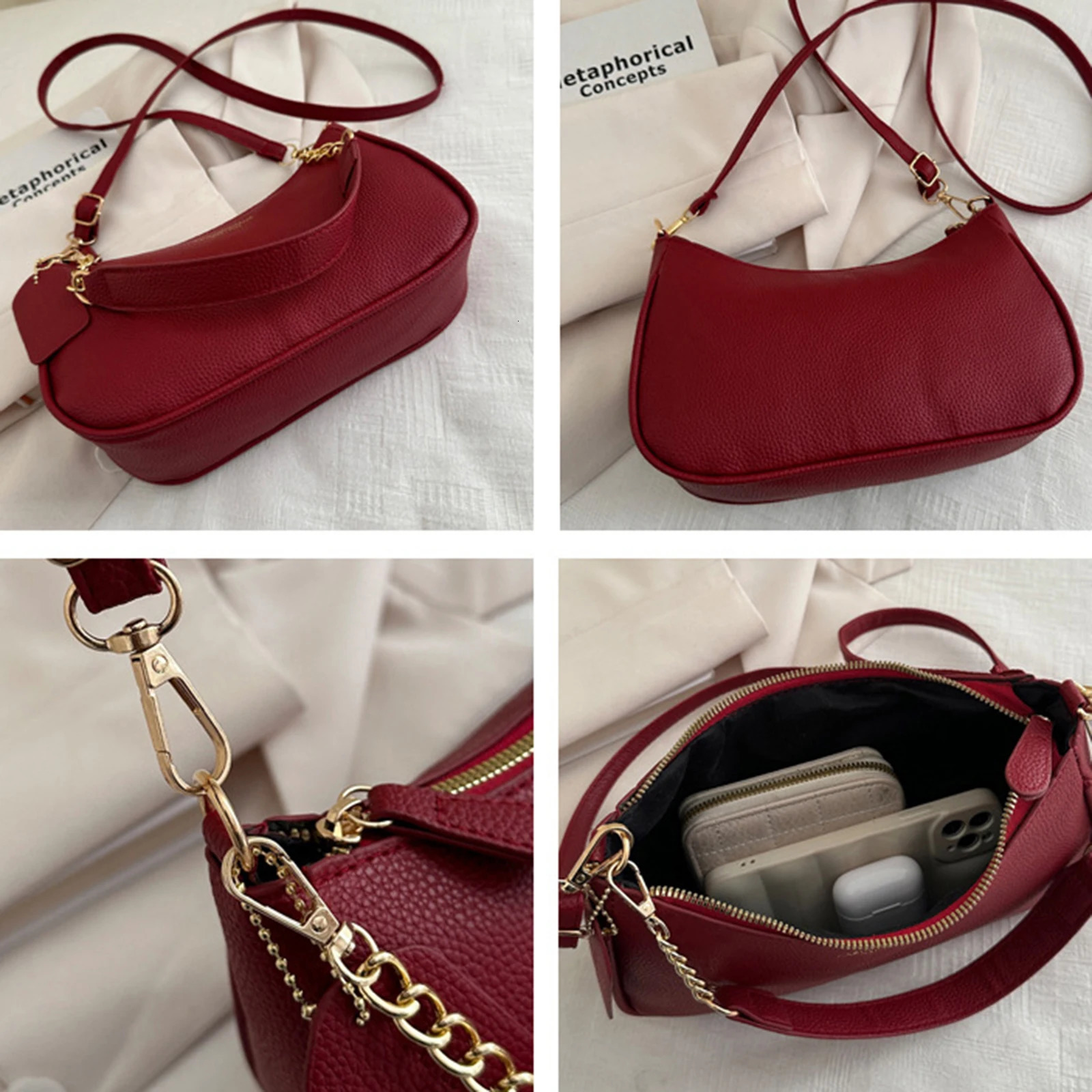 Leather Women Crossbody Bag Small Trendy Casual Daily Shoulder Handbags For Women R251110