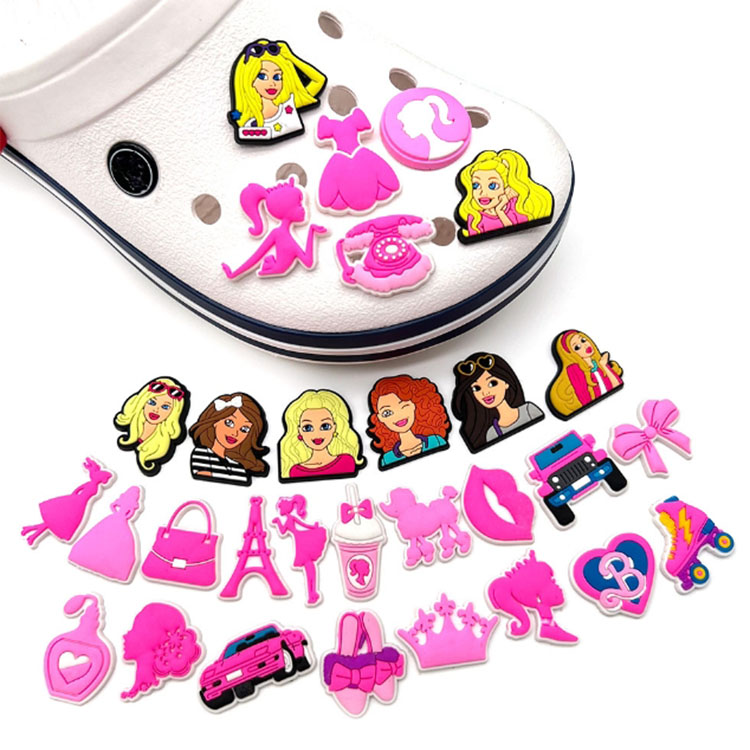 fast ship girl cartoon shoe charms wholesale shoe part accessories high qualtiy decoration buckle for bag bracelet wristband