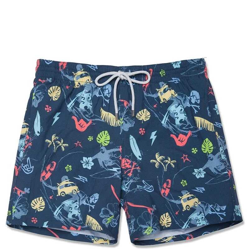 Mens swimming 3D shorts quick drying beach board shorts swimwear casual and fashionable beach trunks mens Hawaiian beach shorts X2504101