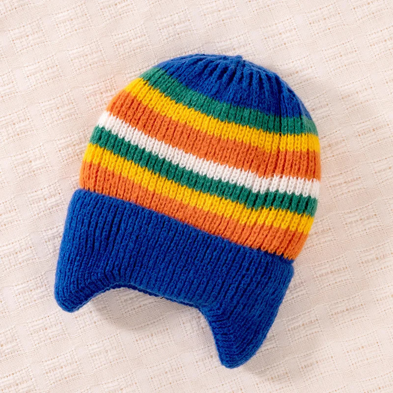 Winter Undercap for Children Cute Baby Ear Protection Knitted Hat Warmth Wind Protection Kids Beanie Hats 13Y 251103