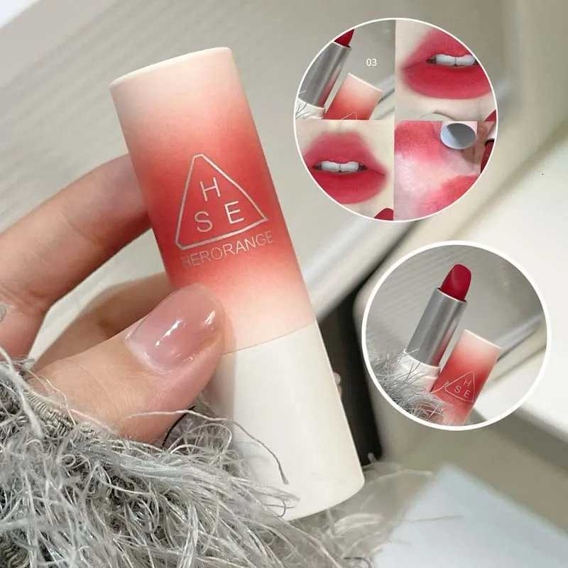 HERORANGE yarn felt velvet fog matte lipstick fog face velvet color holding makeup lifting color whitening lipstickT251110