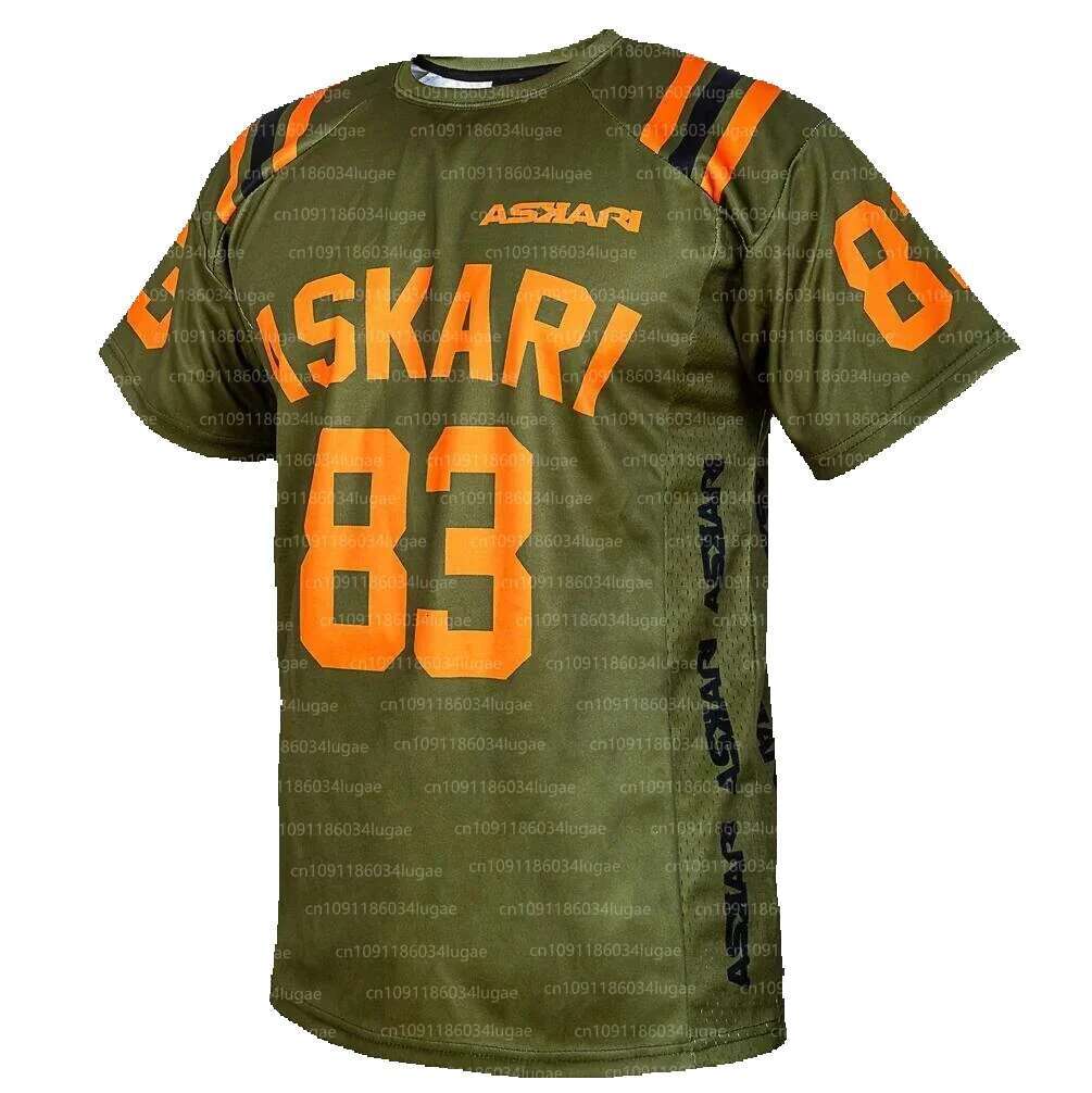 Askari Boxing Match 3D Design Fierss Short Sleeve Breathable Mesh Sports Men's Outdoor Training T-shirt