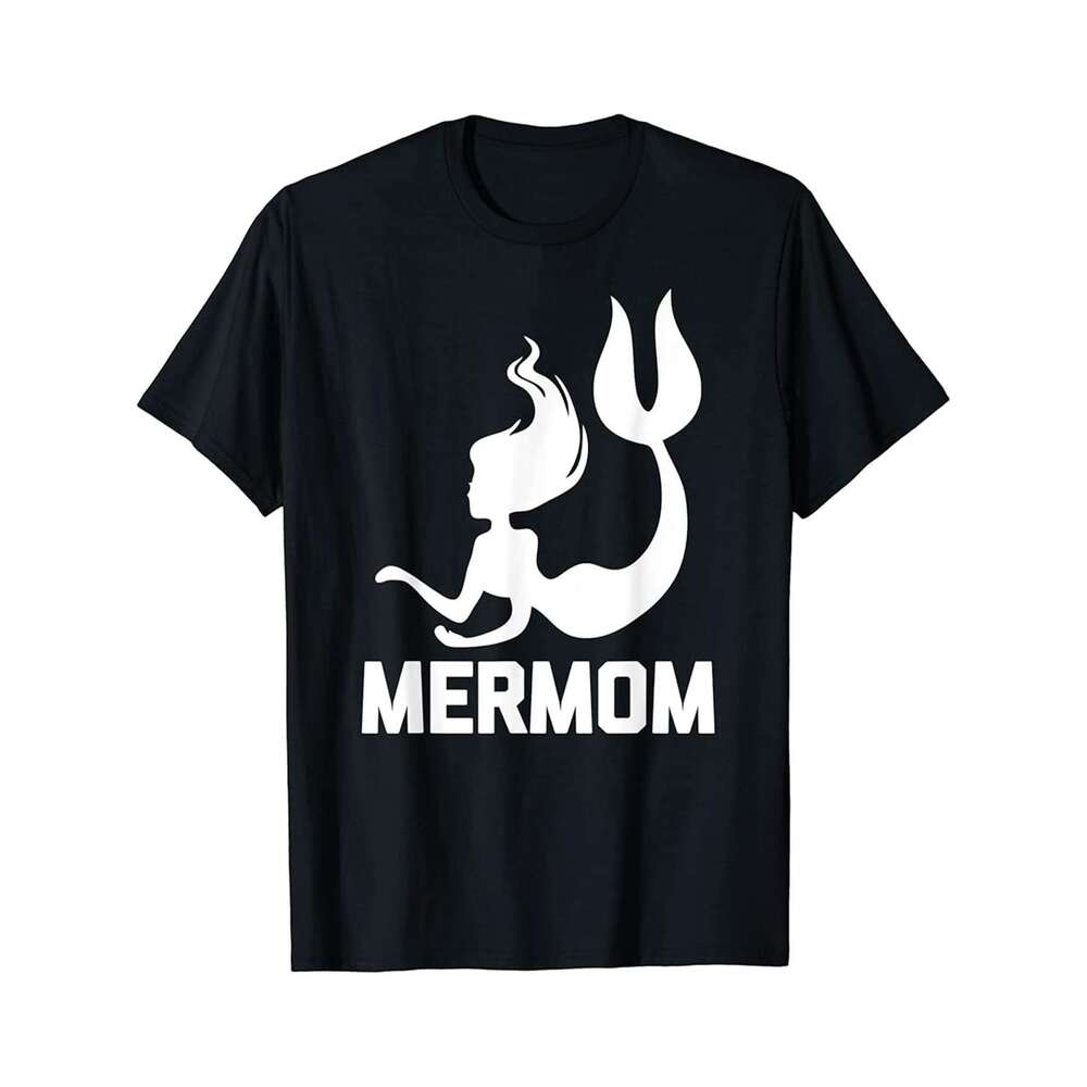 Designer T shirt Mermom T-Shirt funny saying sarcastic cute beach mermaid mom - 220g T shits