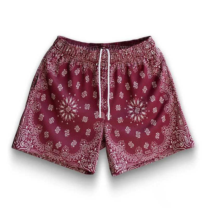 American shorts chest graphic mens casual daily beach shorts Hawaii beach swim shorts swimming shorts cool ice shorts X250410