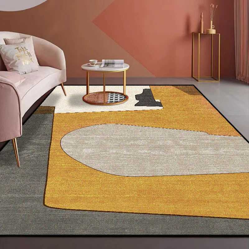 Abstract Simple Style Customizable Carpet Bedroom Decoration Rugs Sofa Side for Living Room Soft Fluffy Lounge Floor Mat Office Y251110