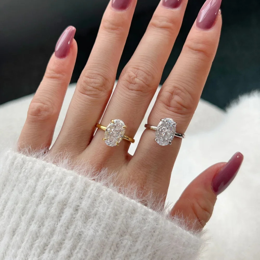 European and American INS style wedding oval 8A series womens ring fashion high-end version fashion jewelry 250407