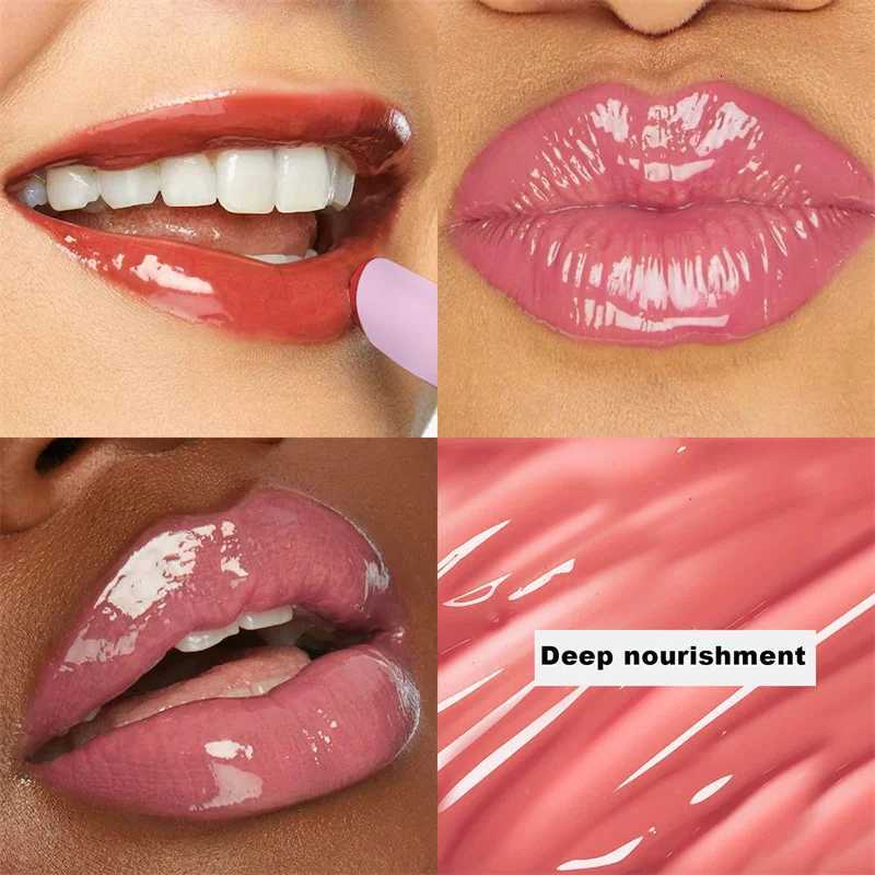 8 Colors Jelly Lipstick Moisturizing Mirror Water Light Solid Lip Gloss Red Pink Sexy Glass Lip Glaze Tint Makeup Cosmetics NewT251110