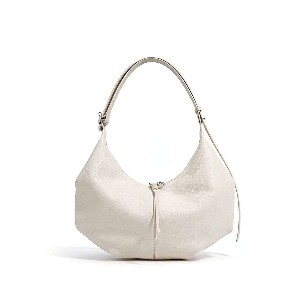 Genuine Leather Moon For Women Large Capacity Vintage Hobo Shoulder Crossbody Bag Underarm Purse Niche Casual Tote St251110