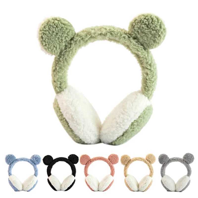 Cartoon Bear Earmuffs Children Animals Winter Warm Ear Warmers Antifreeze Women Men Faux Furry Earmuffs Headband Ear Cover W251110