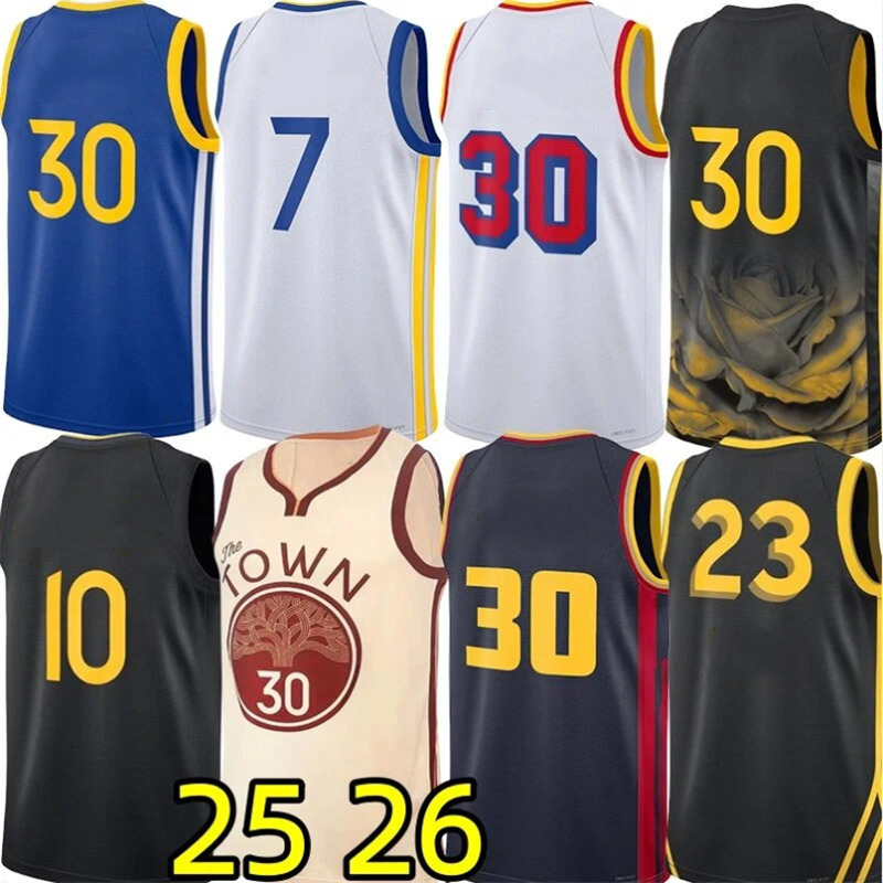 25 26 New Stephe Curry Basketball Jerseys Jimmy Butlerr Draymond Green Buddy Hield Brandin Podziemski Gary Payton Jonathan Kuminga Moses Moody City Je