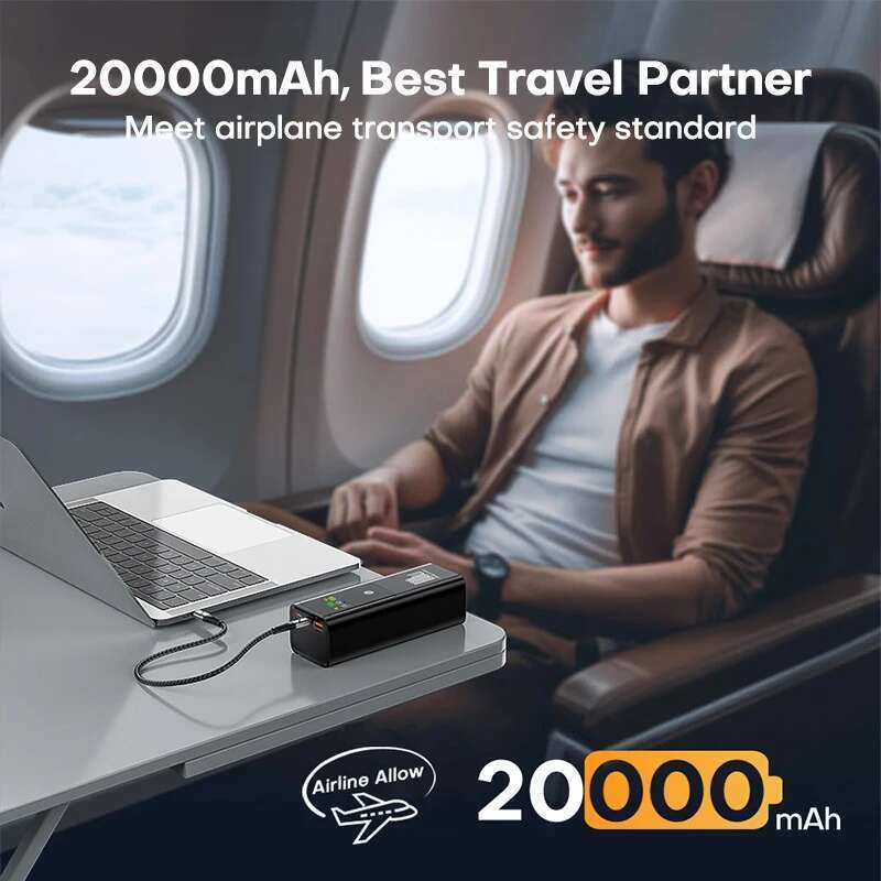 100W Power Bank 20000mAh External Battery Capacity Fast Charging Portable Charger Powerbank For Laptop Samsung