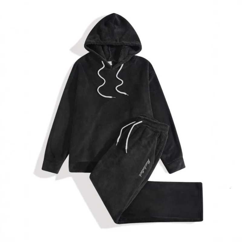 Autumn and Winter Plus Size Mens Clothing Casual Personality Fashion Sweatshirt Jacket Hooded Trousers Suit W251110