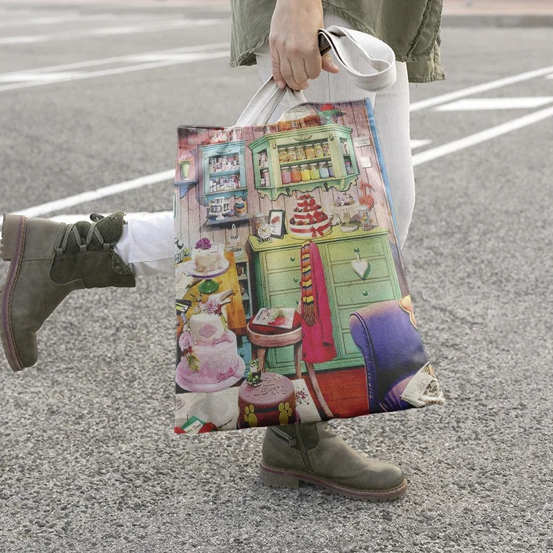 Travel pouch tote bags for women organizer Shopper bag canvas Cosmetic makeup Storage 251110