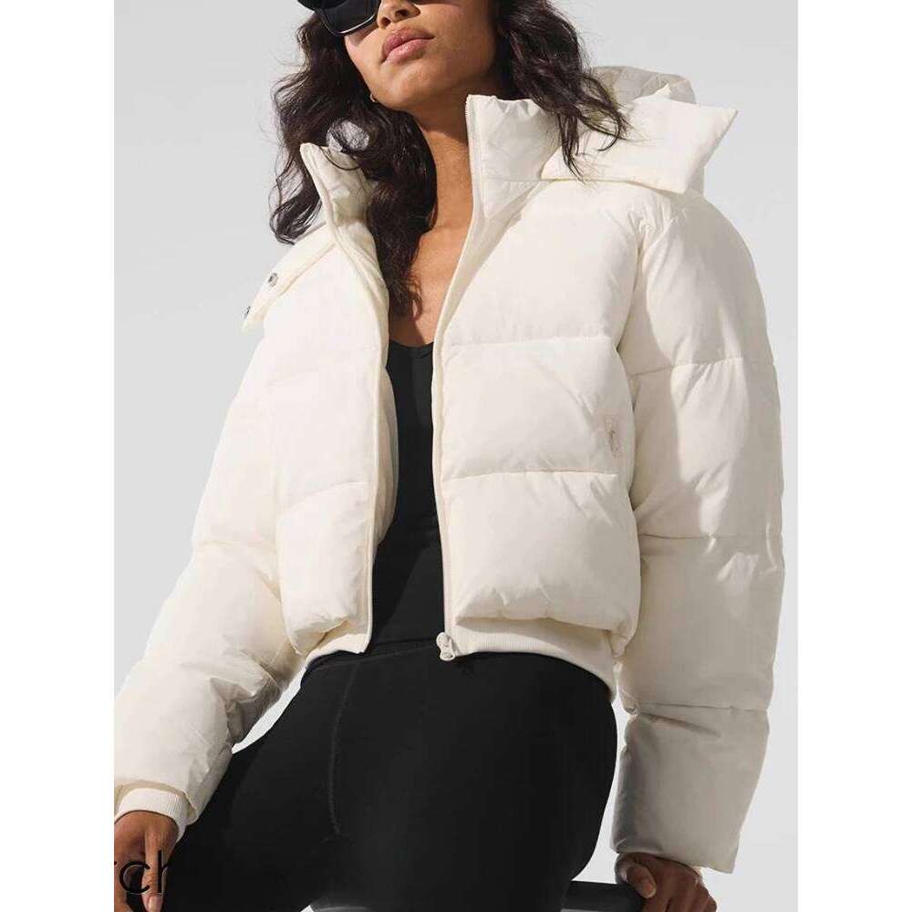 Winter Thicken Warm Classic Neck Hooded Black Cotton Jacket American Style Retro High Street Coat Women