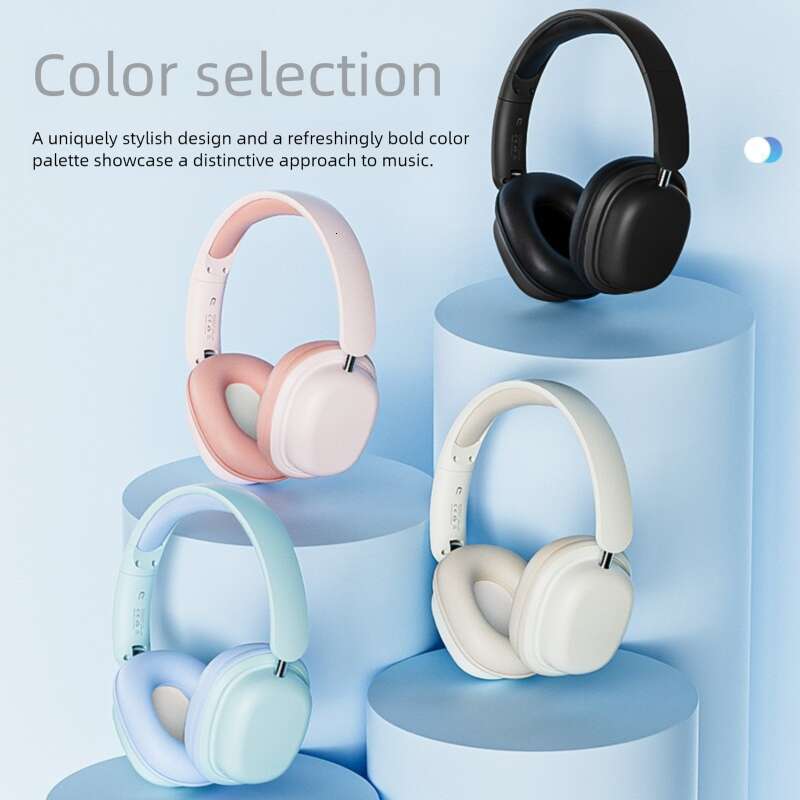 Famous Brand Over Ear Wireless Noise Cancelling Headphones HIFI Sound High Bluetooth Earphones Long Battery Life