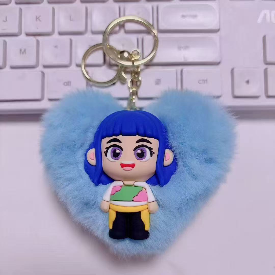 Custom Creative Cute Lovely Kpop Demon Hunters Pendant Keychain Gift For Handbag, Purse, Backpack, Car Keys