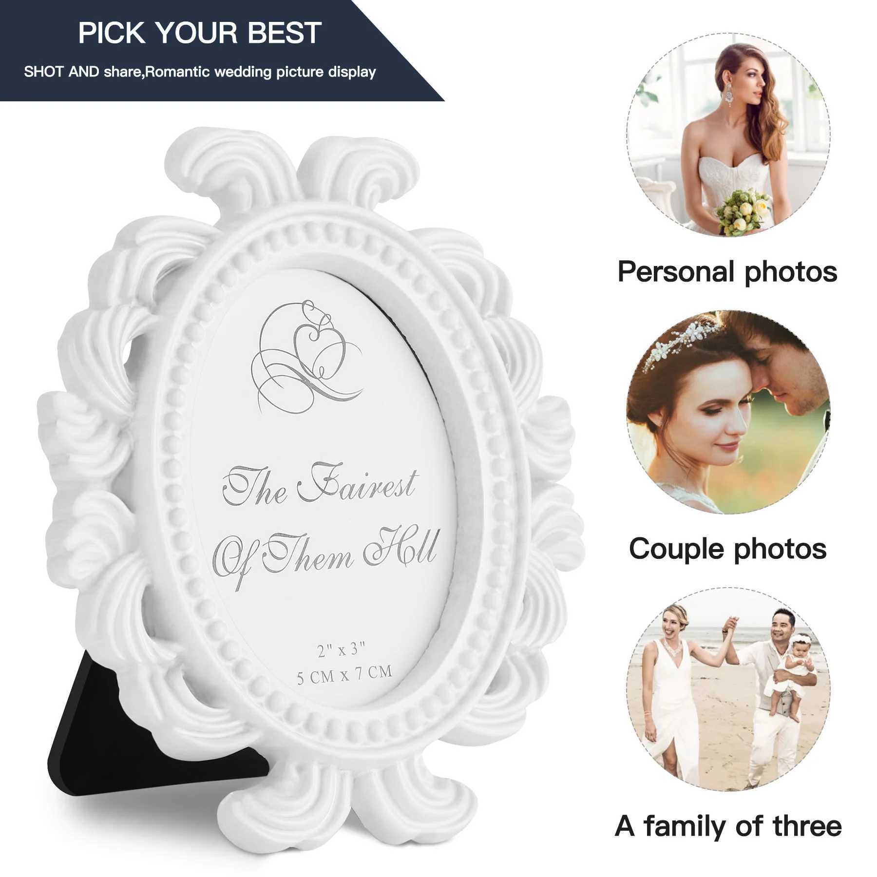 Floral Retro Flower Photo Wedding Party Home Decor Desktop Picture Frame for Family Friends Gifts Decoration L251110 H260306
