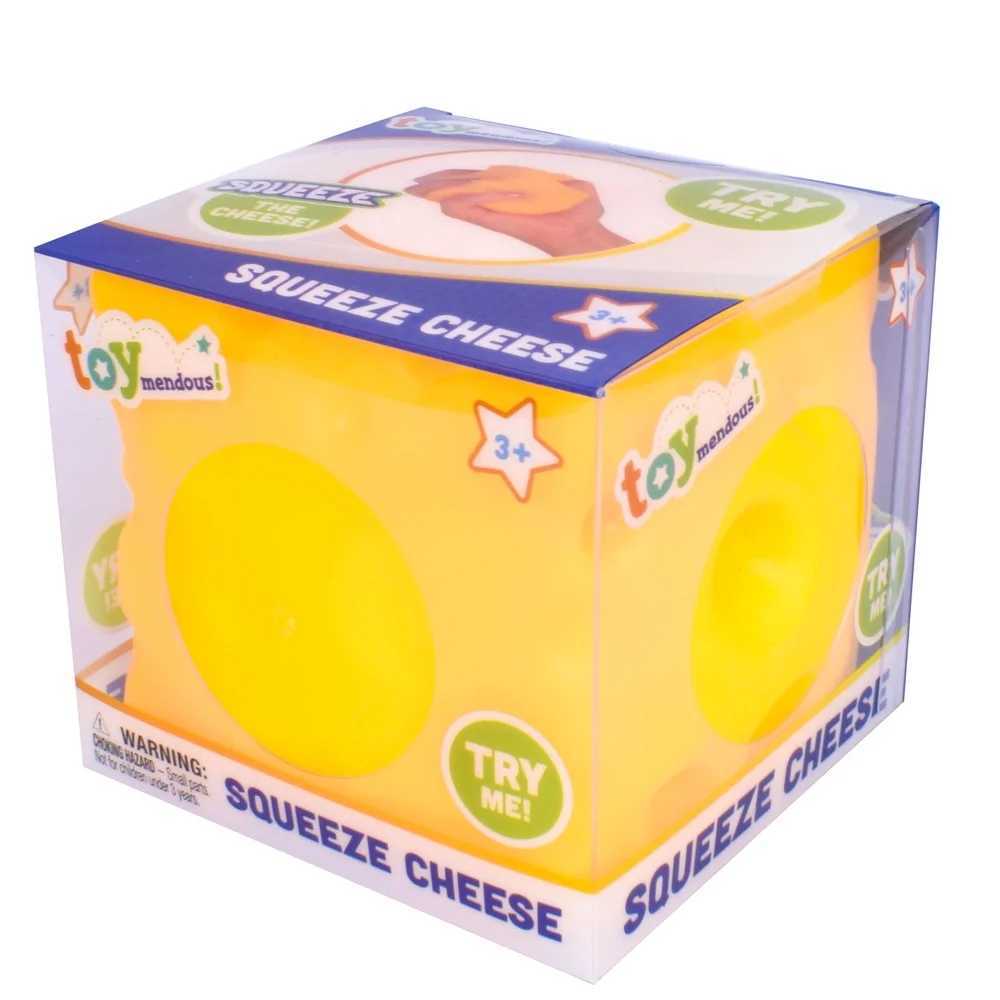 Squishy Cheese Pressure Toy Fun Childrens Anxiety Relieving Fidget Ball Non toxic Durable Squeezing Pressure Relieving Gift M250410
