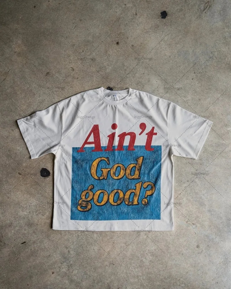 2025 summer American street style short-sleeved fashion men clothing Y2k top Harajuku hip hop letter print oversized T-shirt 250409