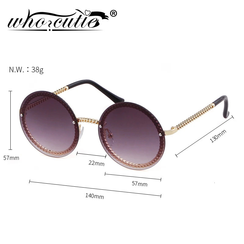 Retro Round Sunglasses Womens Pearl Chain Accessories Retro Gold Frame Sunglasses Womens Shadows 250409