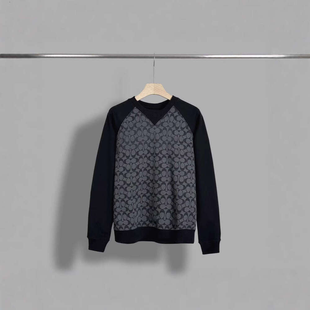 25Th Spring New Sweatshirt For Women Gray Old Flower Full Print Round Neck Pullover Couple Long Sleeve Shirt Versatile