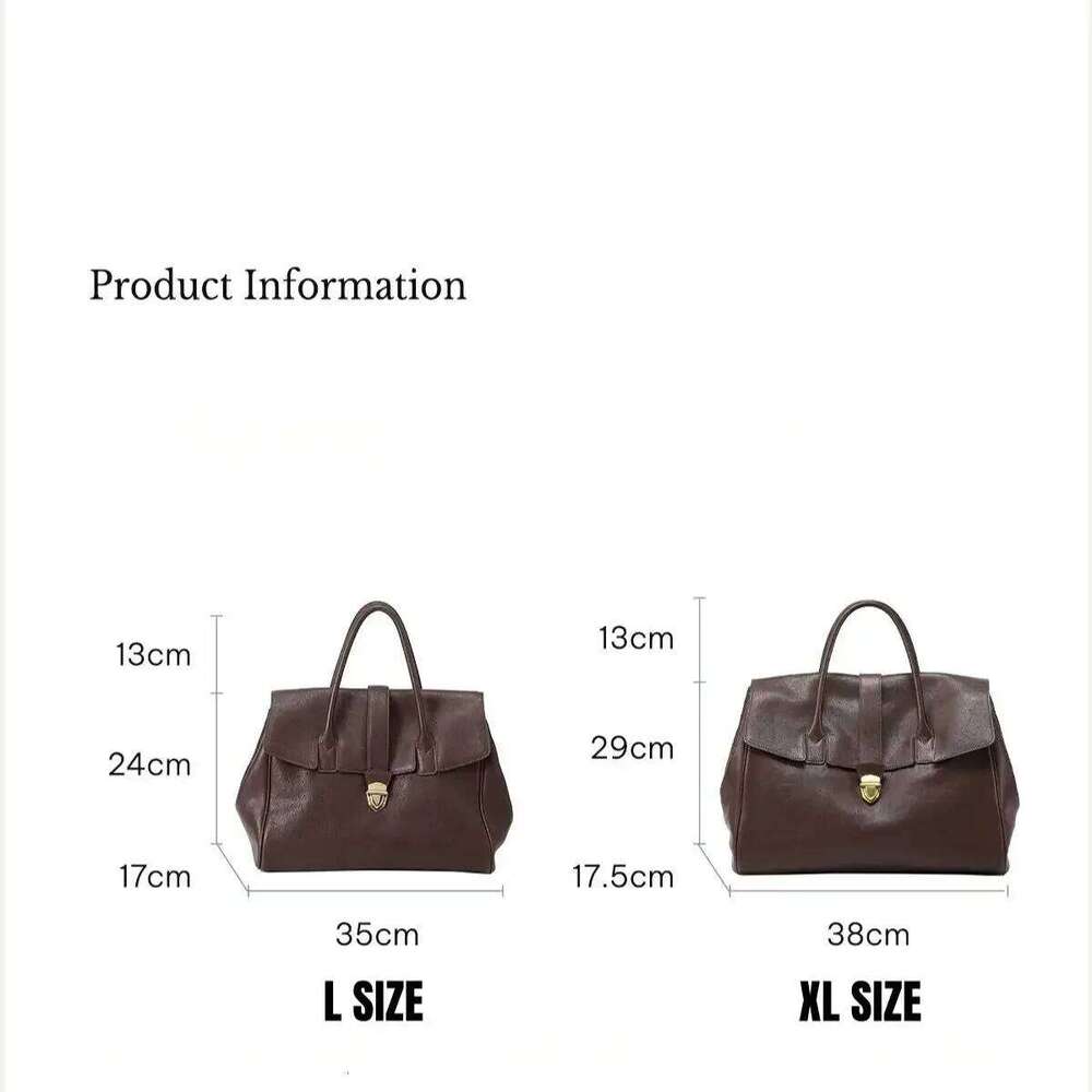 Designer Bag Tote Bag Shoulder Bag Handbag Briefcase Ladies Leather Retro Large Capacity Commuter Head Layer Cowhide Bags Breathable Soft