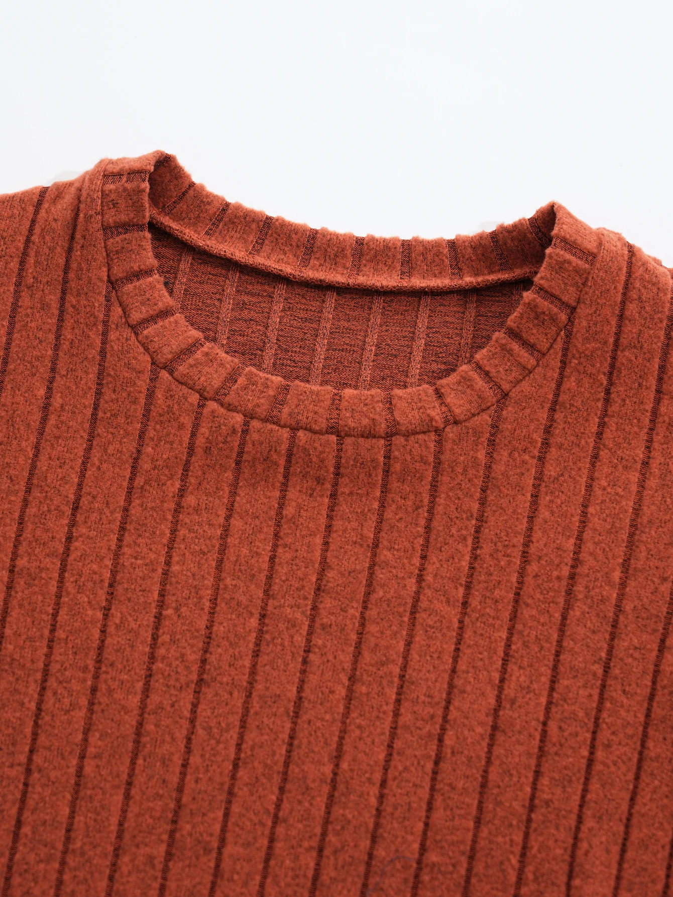 Plus size womens autumn and winter dresses solid color round neck long sleeve dress maxi plus wo 251110