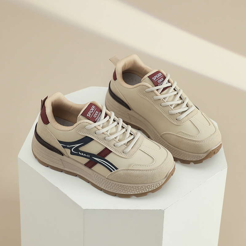 designer shoes 2025 new women's shoes spring and autumn thick-soled sports shoes breathable versatile lightweight and casual dad shoes