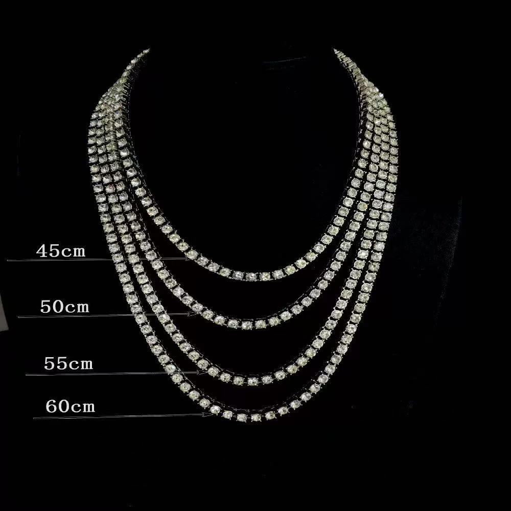 moissanite chain Cheapest Price D VVS Moissanite Tennis Chain S925 Silver Pass Diamond Tesst Fine Jewelry Tennis Chain Necklace Bracelet