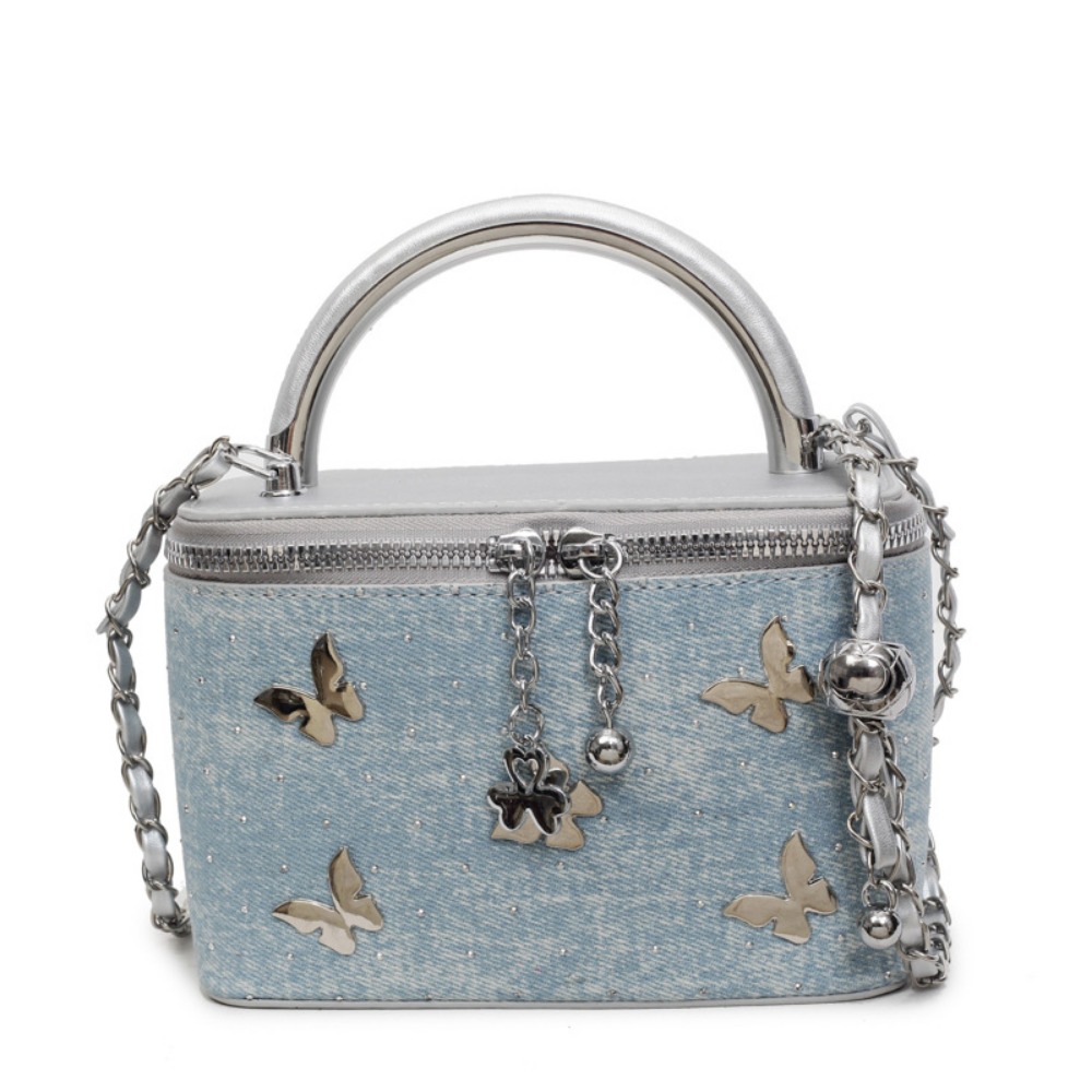 Chic & Modern Butterflies Embossed Leather Crossbody/Shoulder Purse with Unique Niche Appeal