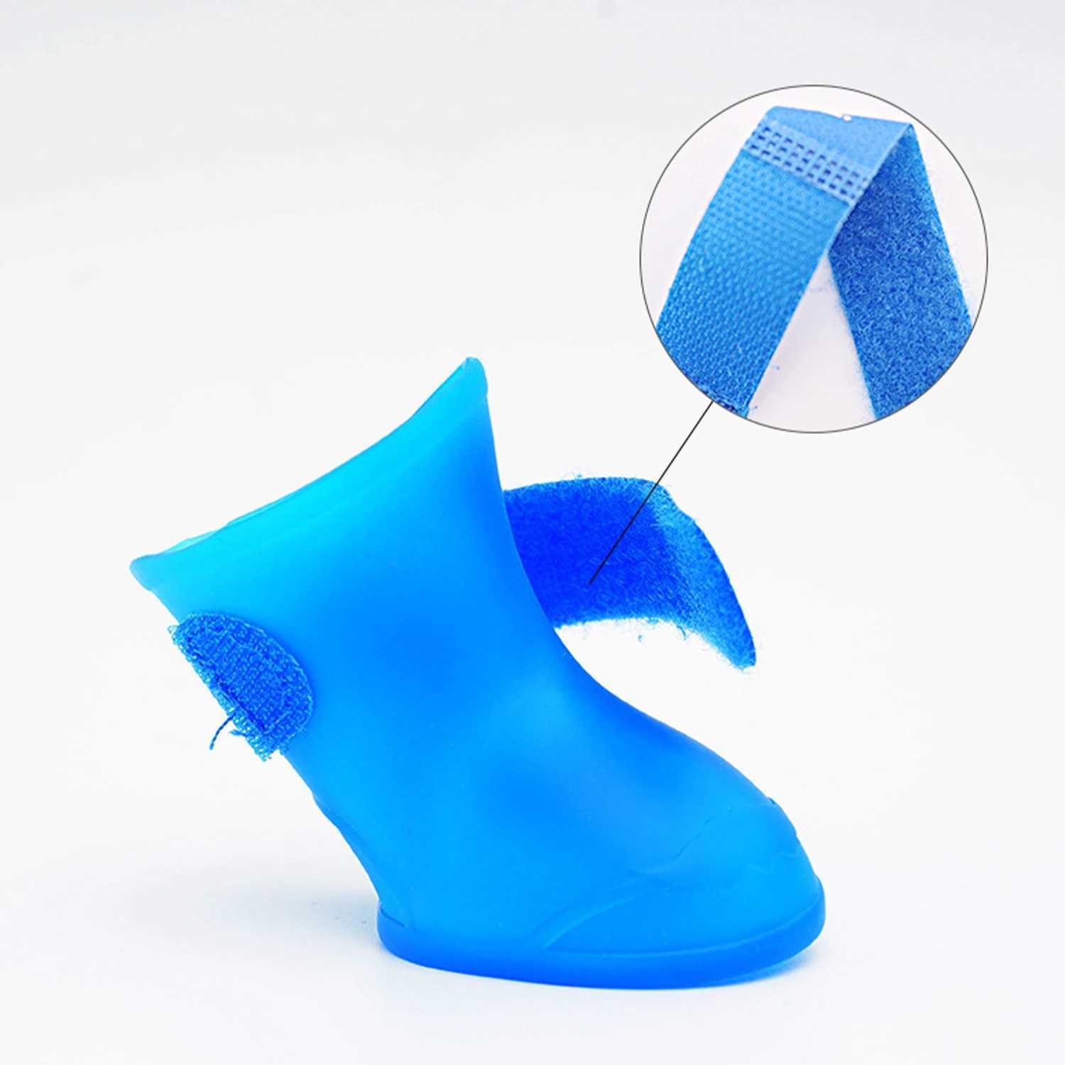 New Arrival Pet dog waterproof and rainproof boots anti slip shoes rubber boots suitable for small medium and large outdoor cat and dog rain boots Z25