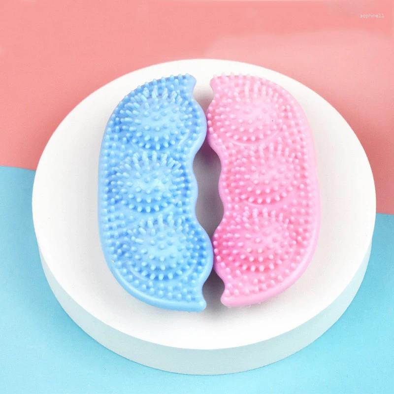 Update Dog Chew Toys For Cleaning Teeth Pink Soft Rubber Bone Funny Ball Interactive Donut Treat Set Small Medium Dogs Pet Gifts