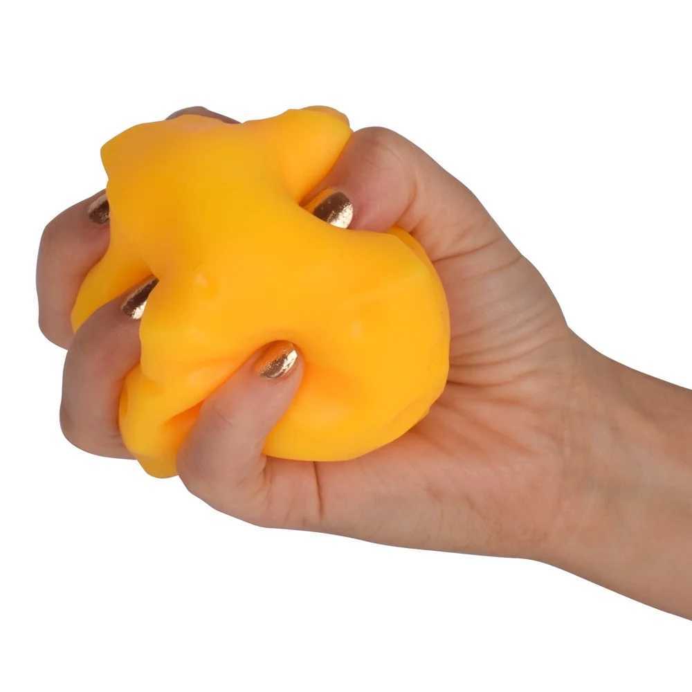 New Arrival Squishy Cheese Pressure Toy Fun Childrens Anxiety Relieving Fidget Ball Non toxic Durable Squeezing Pressure Relieving Gift T250410