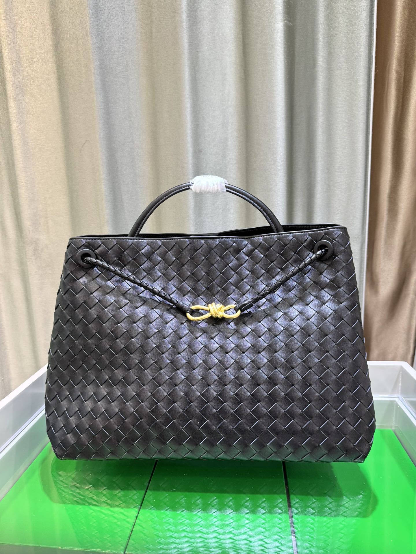 Designer New Woven Leather Tote Bag Genuine Leather Shoulder Designer Handbag Handbag Large Capacity Vintage Cross-border Bag