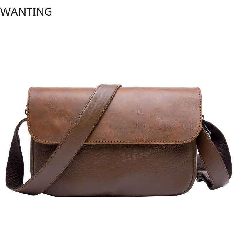 Designer Bags Designer Bags Retro Fashion Bags Men Small Flap Men's Crossbody PU Leather Shoulder Messenger Bag Male Sling Handbags Hot Selling H